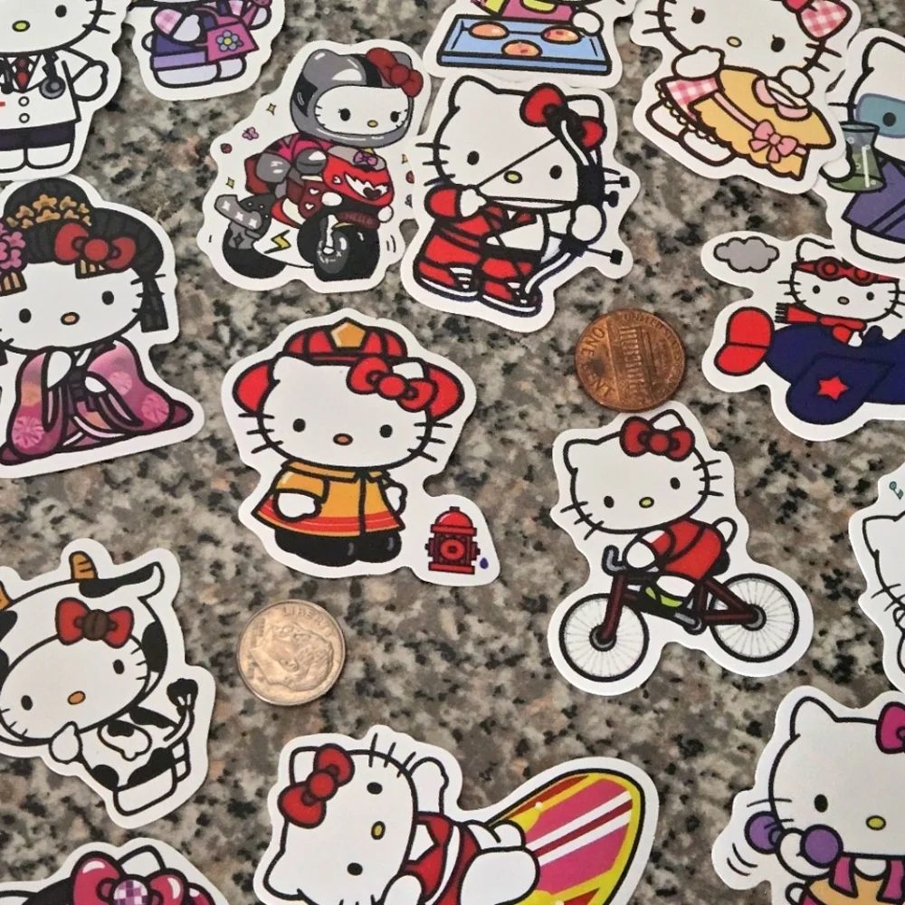 🍒🍒 Hello Kitty Stickers (10 Random)